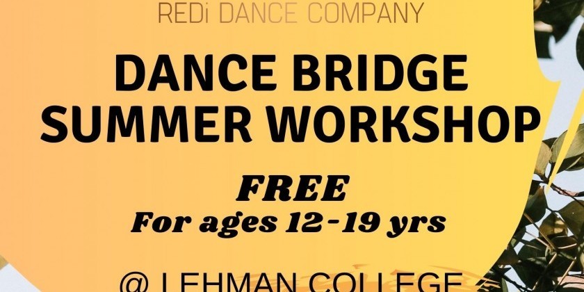 REDi Dance Co. presents "Dance Bridge Summer Workshop," a 4-day Open Level Dance Workshop for Teens