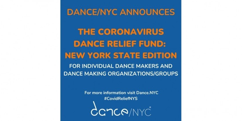 Apply for Dance/NYC's Coronavirus Dance Relief Fund: New York State Edition
