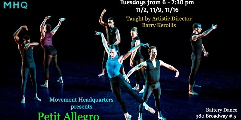 Petit Allegro Beginner Ballet Workshop (LIVE or VIRTUAL)
