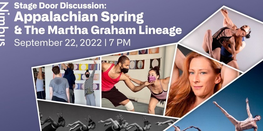 JERSEY CITY, NJ: Nimbus Dance's Stage Door Discussion: "Appalachian Spring" & The Martha Graham Lineage (FREE)