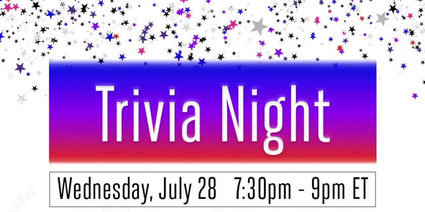 Pentacle's Virtual Trivia Night! Wednesday, July 28, 7:30-9pm ET