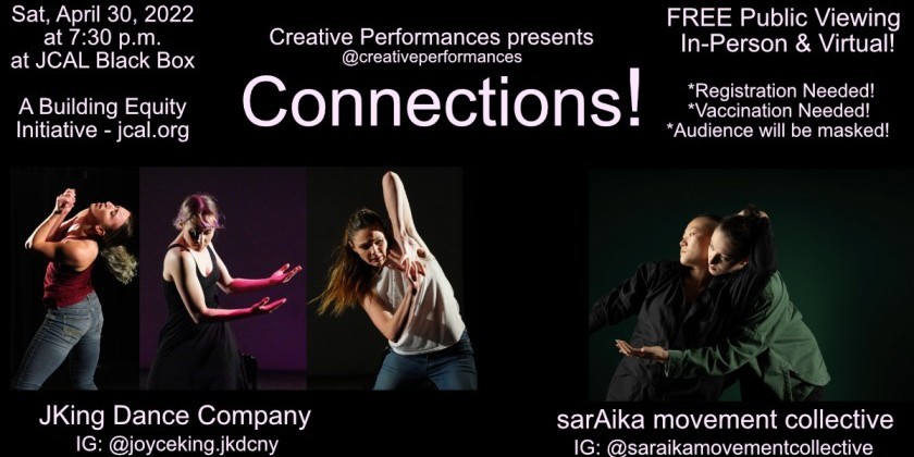 "Connections," A Shared Bill of Dance Performances at JCAL Black Box Theater (FREE)