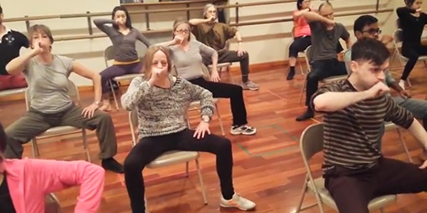 #ManSpreading Dance in Rehearsal for NYC Transit Museum Performance on April 1, 2015
