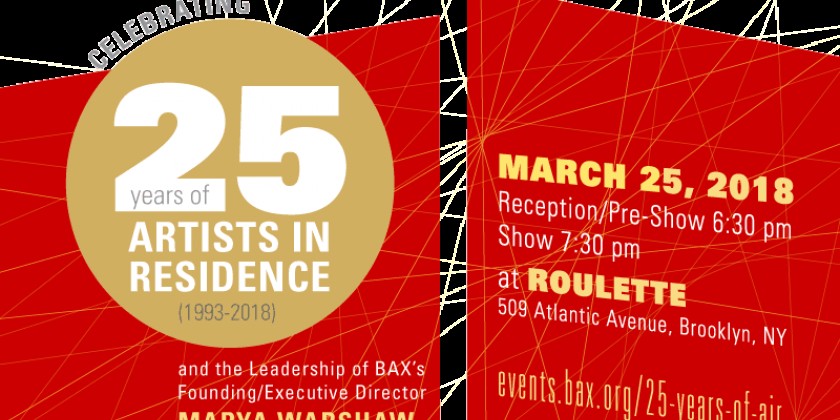 Celebrating 25 Years of Artists In Residence at BAX
