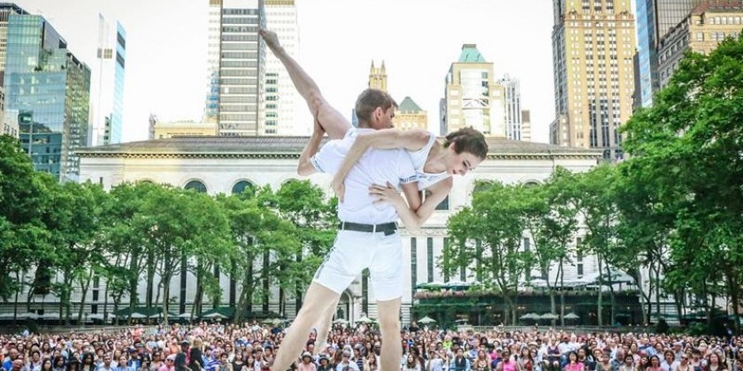 Bryant Park Presents Contemporary Dance [June 16 - July 14 Fridays at 6pm FREE]