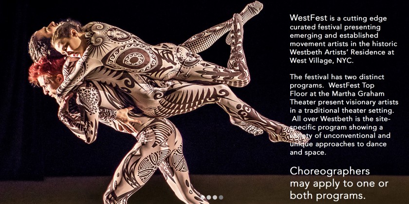 Dance News: WestFest 2019 - Applications Now Open! Apply Now for "WestFest Top Floor" and "WestFest All over Westbeth"