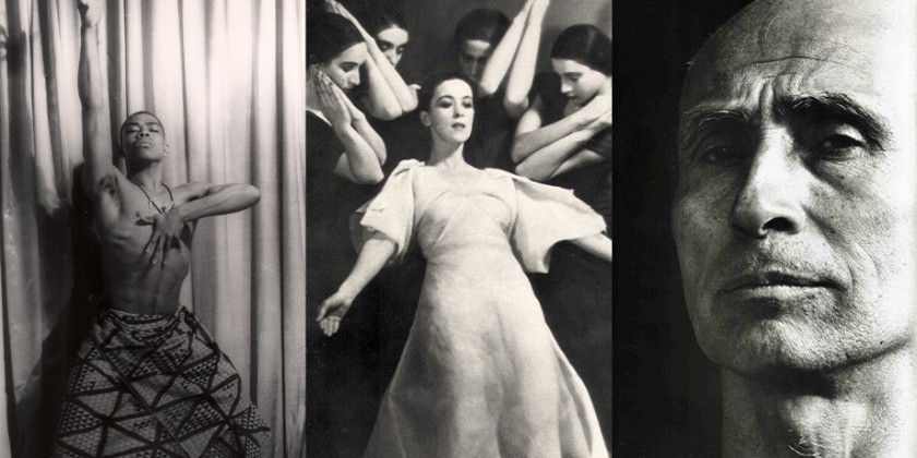 portraits of Alvin Ailey Martha Graham and José Limón