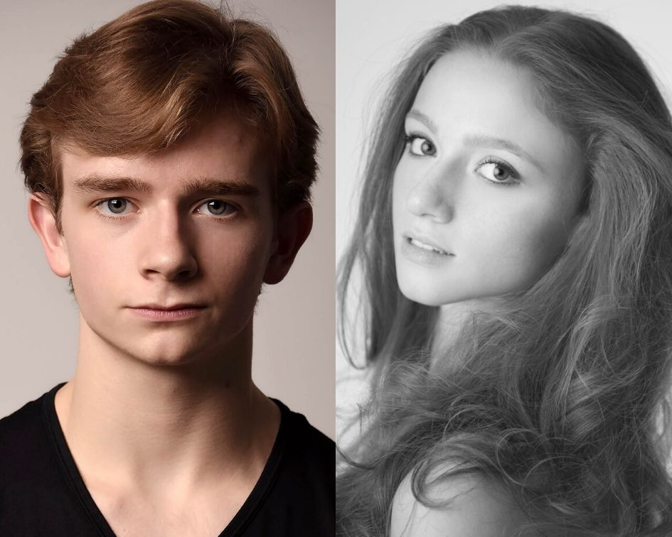 Headshots of Aran Bell and Catherine Hurlin