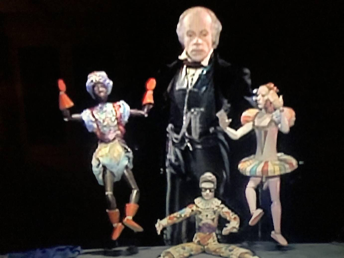 Alexander Minz with dolls in Baryshnikov's Nutcracker