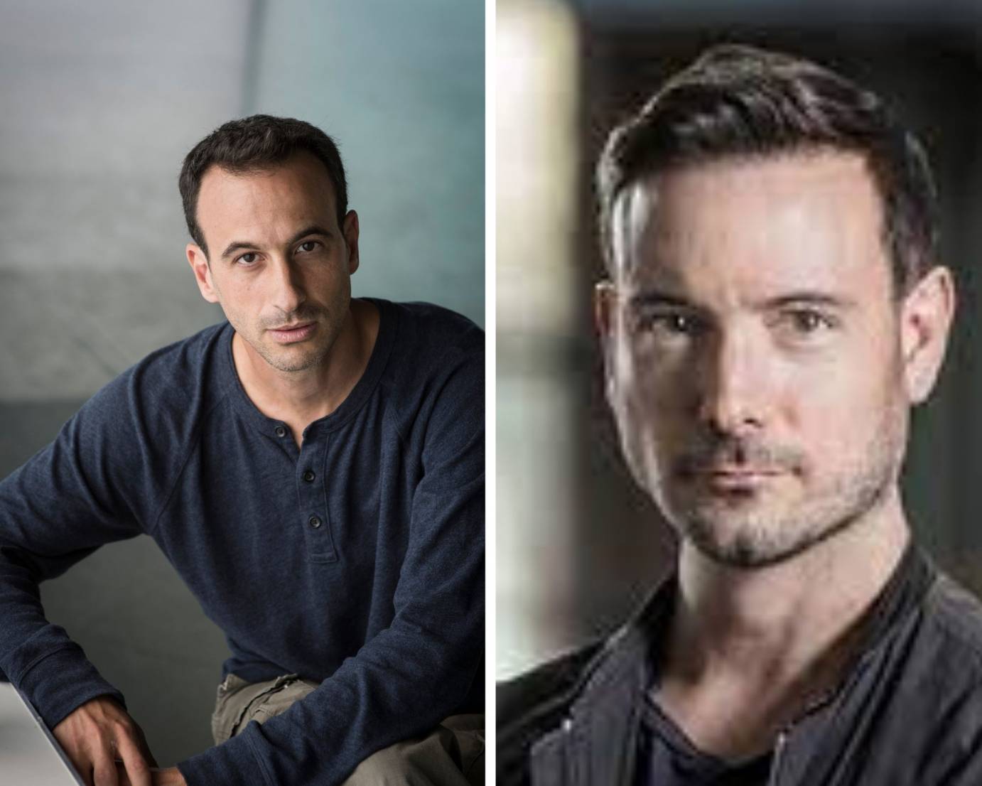 Headshots of Hofesh Shechter and Eric Gauthier