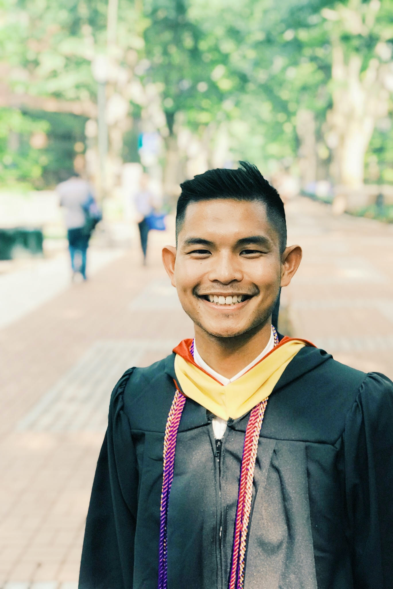 Stanton Jacinto in University of Pennsylvania regalia