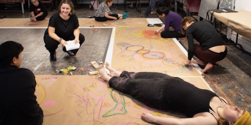 Tangible and Intangible Bodies Performance Drawing Workshop  by Anabella Lenzu